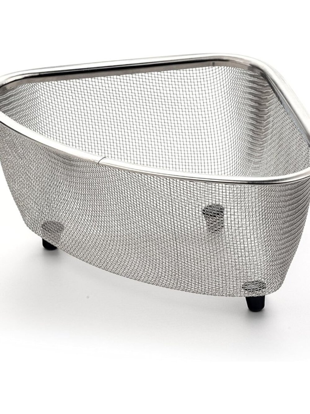 Endurance 3 Quart In-Sink Mesh Colander Strainer | Dishwasher Safe Corner Basket - Picture 4 of 5